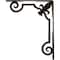 Ekena Millwork Fleur De Lis Wrought Iron Bracket, (Single center brace), Antiqued Brass 1 1/2"W x 10"D x 12"H BKTM01X10X12SFLABS - alternate 8